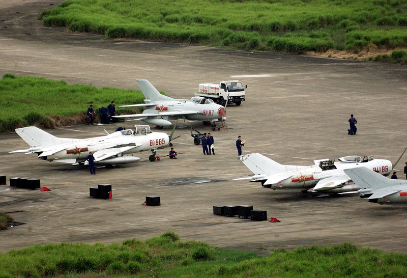 Chinese fighter jets—of Korean War vintage—as recently as April 2001.